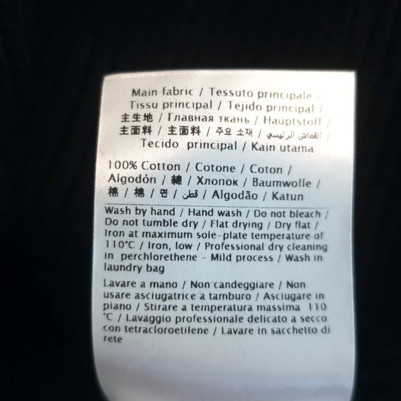 Valentino Sangallo Open Knit Sweater Black Cotton Size Extra Large NEW - Picture 8 of 10